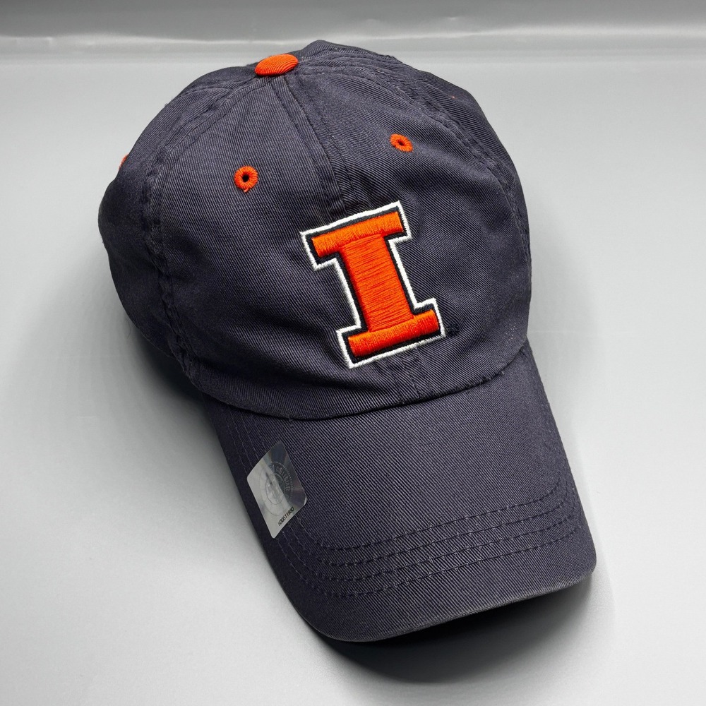 Illinois Fighting Illini Navy Blue Adjustable Baseball Hat Captivating Headgear